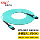 思諾億舟（SNIT）SN-MPO-MT12-3M 12芯MPO-MPO光纖跳線母頭B極性兼容MTP OM3萬兆多模40G/100G光纖線 3米