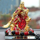 明昉汽車(chē)擺件中控臺關(guān)公新款創(chuàng  )意關(guān)羽武財神車(chē)內飾品男士車(chē)載擺件香水 升級加大紅色款+貔貅轉運珠