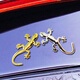 著(zhù)力加厚實(shí)心金屬壁虎車(chē)貼尾標裝飾保平安3d立體貼紙個(gè)性創(chuàng  )意汽車(chē)改裝 23克壁虎車(chē)貼2只 銀色+金色
