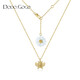 DODOGOGO多款式項鏈女百搭個(gè)性鎖骨鏈2024年新款潮小眾設計感冷淡風(fēng)飾品 香檳金色-雛菊蜜蜂款-項鏈