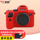 NIYI耐影適用索尼微單A7M3硅膠套ILCE7M3硅膠保護(hù)套A7R3a相機(jī)包 A7R3/M3紅色