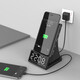 MOZUO X7多功能一體藍牙鬧鐘家用床頭音箱手機支架無線充電器收音機桌面臺式電腦插卡音響播放器 黑色