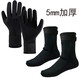 希途（Citoor）5mm潛水襪潛水手套浮潛裝備潛水套裝冬泳保暖5mm加厚男女適用防割 5mm黑色手套+襪子 L （適合42-43碼）
