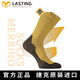 LASTING美麗諾羊毛襪男女加厚舒適透氣耐磨徒步登山極細(xì)羊毛美利奴羊毛襪 WHI-640黃色 M （38-41碼）