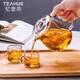 憶壺茶（YIHUTEA） 茶壺玻璃泡茶壺玻璃茶具 茶水分離煮茶壺玻璃水壺保溫加熱煮茶器 【一壺2杯】650ML泡茶壺