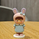 哥綸卡通桌面治愈情緒小擺件可愛(ài)解壓少女心人偶車(chē)載辦公室迷你裝飾品 兔兔蝴蝶結人偶
