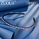 左歐（Zuoou）高級感水鉆發(fā)箍細款百搭帶齒防滑束發(fā)帶洗臉專(zhuān)用碎發(fā)整理頭箍發(fā)卡 水鉆紫羅蘭