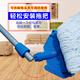 潔凈龍pvc地板蠟拖 純棉線(xiàn)布吸水拖布家用老式全棉墩布可榨水車(chē)不銹鋼桿 蠟拖整套不銹鋼桿加有個(gè)蠟拖布