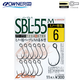 OWNER11607大眼亮片單鉤SBL-35,11611翹嘴米諾鉛筆SBL-55M魚鉤路亞軟蟲 11611 SBL-55M（米諾單鉤） 4號