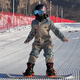 南恩兒童滑雪服男童專業(yè)女童滑雪防風(fēng)防水全套雪服 軍綠 110cm