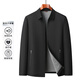 帝賓澤大碼夾克男加肥加大碼胖子寬松肥佬行政翻領(lǐng)外套上衣 黑色 6XL 
