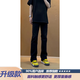 EFFACE怪獸實(shí)驗(yàn)室彎刀牛仔褲男cleanfit黑色彈力褲子痞帥美式直筒微喇褲 黑色 【直筒款】 XL 125至145斤可穿
