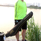 URADE魚(yú)竿包硬殼漁具包大肚包防水輕便路亞海桿包釣竿包免拆線(xiàn)輪收納包 1.3米黑色（無(wú)側袋）