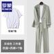 羅蒙（ROMON）寬松小西服套裝男韓版潮帥氣休閑痞帥墜感小西裝外套青少年輕奢風(fēng) 【三件套】灰綠色西服+西褲+T恤 L碼