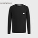 阿瑪尼EMPORIO ARMANI【禮物】EAU男裝LOGO繡標長(cháng)袖T恤