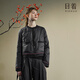 日著(zhù)原創(chuàng  )設計感小香風(fēng)羽絨服2024冬新款新復古回潮風(fēng)通勤小個(gè)子短外套 凌黑 M