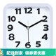 康巴絲（Compas）  創(chuàng  )意簡(jiǎn)約可愛(ài)鬧鐘 小鬧表 懶人床頭座鐘鬧鐘學(xué)生兒童鬧鐘 kT09白色方形鬧鐘