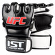 LASTSTAND半指拳擊手套散打UFC拳套訓(xùn)練MMA拳擊套黑白色 L碼