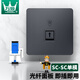 萬級（OFNPFTTH） 電腦光纖插座面板 86型SC耦合器光纖墻壁插座 移動光纖接口面板插座 灰色單口 2-81115