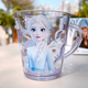 迪士尼（DISNEY）兒童刷牙杯小學(xué)生卡通寶寶耐摔可愛(ài)牙缸透明洗漱口杯水杯 艾莎水晶杯 260ml