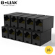 B-LIAK 10個裝網(wǎng)線轉(zhuǎn)接頭對接頭器 網(wǎng)絡直通頭RJ45連接器 雙通頭網(wǎng)絡模塊網(wǎng)線延長器8P8C 普通款黑色10個裝