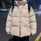 栢斐荻（BYPHYTEE）學(xué)生冬季棉服棉衣男生加厚保暖面包服運動(dòng)休閑潮牌帥氣外套 卡其色 3XL