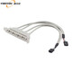 壹貝優(yōu) USB3.0多口拓展卡電腦主板20Pin轉雙帶擋板USB兩口位置9針USB 2.0線數(shù)據連增加USB扣卡線 USB 2.0的  4位 擋板線