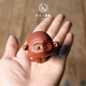 陶云尚宜興紫砂小萌猴子茶寵精品手工紫泥清水泥猴生肖可養茶玩陶瓷擺件 紫砂萌猴 清水泥