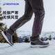 迪卡儂（DECATHLON）雪地靴男冬季戶外防水保暖棉鞋徒步鞋加厚雪靴男徒步鞋男 灰色 43