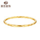 菜百首飾 黃金手鐲 足金簡約螺紋手鐲 時(shí)尚5D硬金女款手鐲 定價(jià) HJ 黃金手鐲 約3.47g 約圈口60mm