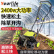 優(yōu)樂(lè)芙大功率電動(dòng)松土機(jī)微耕機(jī)翻土機(jī)翻耙機(jī)犁地機(jī)家用打地刨地挖地果園 2400W松土機(jī)