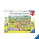 睿思（Ravensburger）城市系列拼圖兒童2×24片4-6歲男女孩拼插玩具 參觀動物園78134