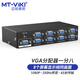 邁拓維矩（MT-viki） vga分配器一分二電腦高清分屏器機頂盒錄像機多畫面同時顯示 VGA 1進8出 MT-3508