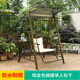 莫 家戶(hù)外秋千吊椅室外庭院院子露天露臺防雨防曬鐵藝雙人秋千搖椅 暗金色蝴蝶單人秋千