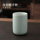 寧不凡汝窯茶杯 主人杯個(gè)人杯品茗杯暖手杯功夫茶具開(kāi)片可養(yǎng)蟬翼紋 (天青) 大號(hào)190ml