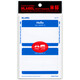 米標(biāo)（HLABEL）彩色不干膠姓名貼紙hello 商務(wù)早教用名字貼打印手寫自粘性標(biāo)簽 86X59mm 藍色727