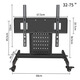 健樂(lè )吉 （32-75英寸）液晶電視機移動(dòng)落地支架主席臺舞臺商用廣告機一體移動(dòng)矮款推車(chē)觸碰一體架子黑色 32-75英寸專(zhuān)用 孔距：60*50cm內
