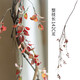 掬涵 秋色野莓葉藤條仿真藤蔓假樹(shù)枝樹(shù)葉纏繞垂枝裝飾花藝秋色禪意氣氛可造型 野莓葉藤一條(秋紅)