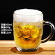 瑞飄 鋼化玻璃杯茶杯帶把手家用杯子耐高溫個(gè)人水杯泡茶杯 560ml