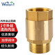 薇凡（weifan） 全銅加厚內(nèi)外絲止回閥 水管水表止逆閥彈簧單向閥立式 1寸外絲流向內(nèi)絲立式止回閥