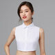 鸞姿韓版毛衣裝飾女士假領(lǐng)子女百搭新款小馬甲春秋冬衣服假衣領(lǐng)子 白色半圓XL碼