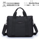 菲都狄都（Fido Dido）手提包男士單肩包牛津布商務(wù)斜挎包男士休閑電腦包休閑單肩斜跨 黑色大號1958-2