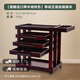 豐豐（STATIONERY）高檔進口實木木制五層油畫車素描美術(shù)生專用繪畫工作室推車美術(shù)用品移動工具車 【德國進口櫸木胡桃色】移動五層繪畫畫車