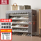 思恬鞋柜家用多層防塵防簡(jiǎn)易鞋柜雙層置物家用門口組裝多功能置物架 5層100cm秋雨星空