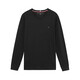 Tommy Hilfiger湯米·希爾費格 男裝上衣 長(cháng)袖T恤男 男士圓領(lǐng)衛衣純棉打底衫 黑色-小標 S (建議60-70kg)
