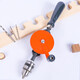 美科（MYTEC）手搖鉆 多功能家用手動鉆孔器木工打孔器diy手工轉孔工具老式開孔 1/4英寸(可夾持0.6-6mm鉆頭)