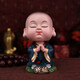 小和尚擺件禪意車載創(chuàng)意可愛辦公室桌面裝飾品搖頭公仔生日禮物送朋友 祈福