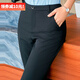DGPZ正裝褲女商務(wù)休閑直筒褲西裝褲職業(yè)通勤女長褲AS01 黑色長褲 XL