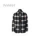 XVESSEL吳建豪外套羊毛大衣格紋男潮流休閑漢服中式唐裝/道袍外套 黑色格紋道袍Y23X672B M