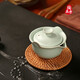陶立方汝窯茶壺陶瓷手抓壺天青開(kāi)片手工泡茶壺防燙單壺功夫茶具配件 環(huán)青壺 200ml